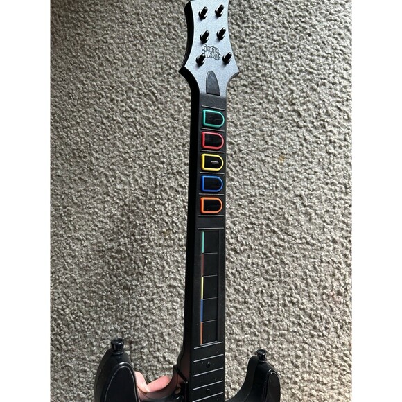 Wii Red Octane Guitar Hero Sunburst World Tour Guitar - Picture 5 of 6